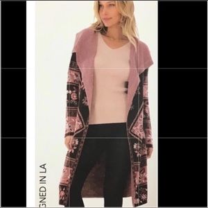 Maxsport mauve and brown cardigan